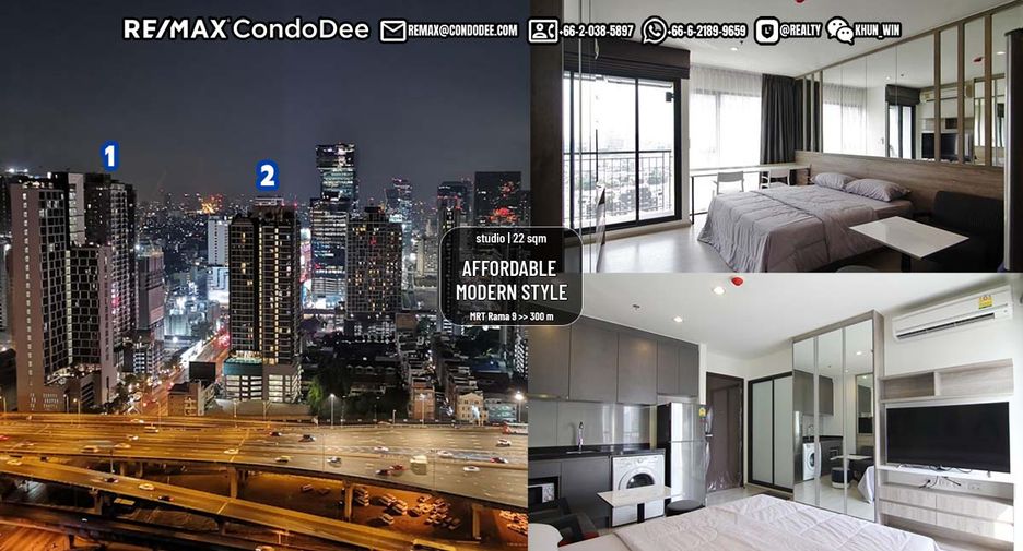 For sale 1 Beds condo in Huai Khwang, Bangkok