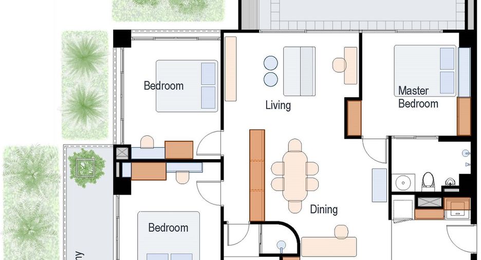 À vendre 3 chambres condo à Watthana, Bangkok