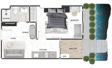 For sale 1 bed condo in Bang Lamung, Chonburi