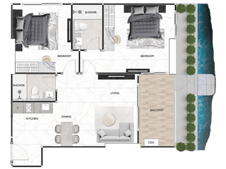 For sale 2 bedrooms condo in Bang Lamung, Chonburi