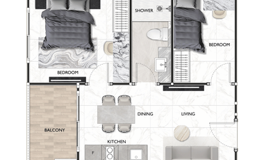 For sale 2 bedrooms condo in Bang Lamung, Chonburi
