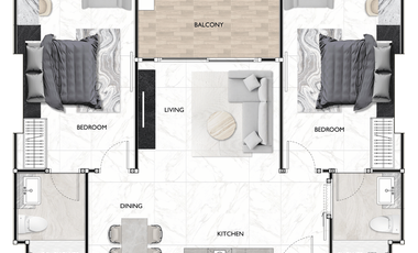 For sale 2 bedrooms condo in Bang Lamung, Chonburi