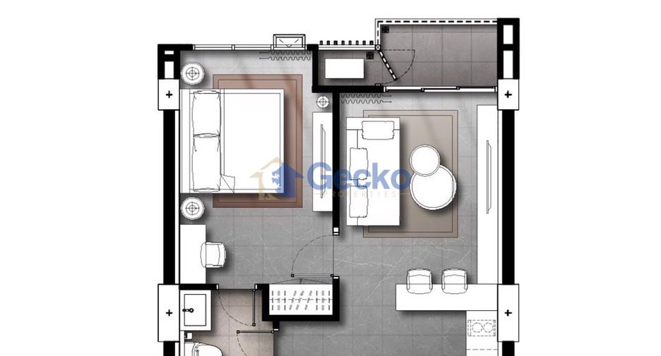 For sale 1 bed condo in Sattahip, Chonburi
