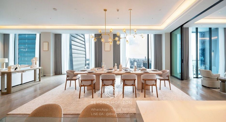 For rent and for sale 3 bedrooms condo in Sathon, Bangkok