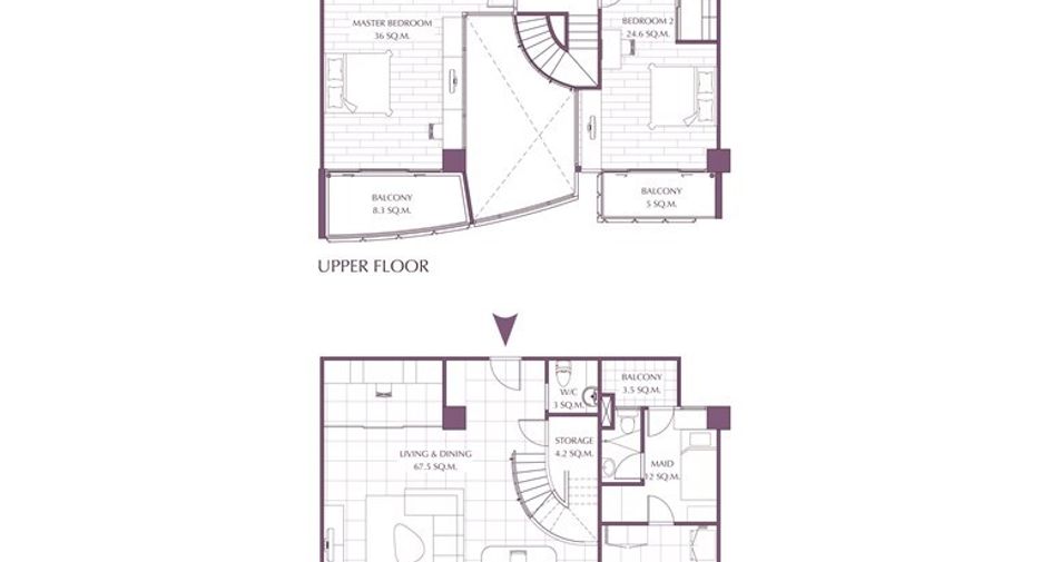For rent 2 bedrooms condo in Watthana, Bangkok