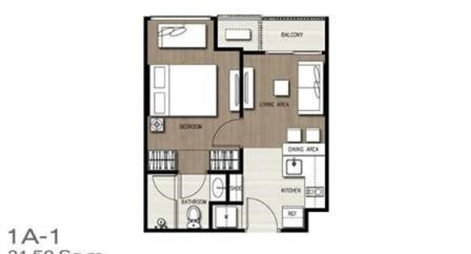 For rent 1 bed condo in Watthana, Bangkok