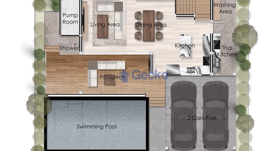 For sale 3 bedrooms house in Bang Lamung, Chonburi