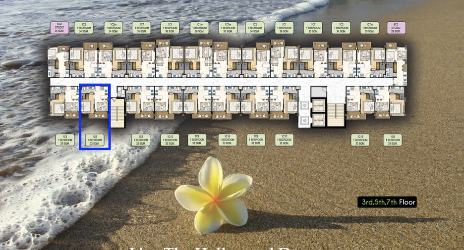 For sale 1 bed condo in Bang Lamung, Chonburi