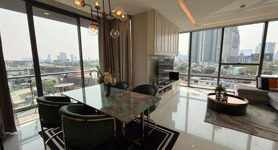 For rent 2 bedrooms condo in Sathon, Bangkok