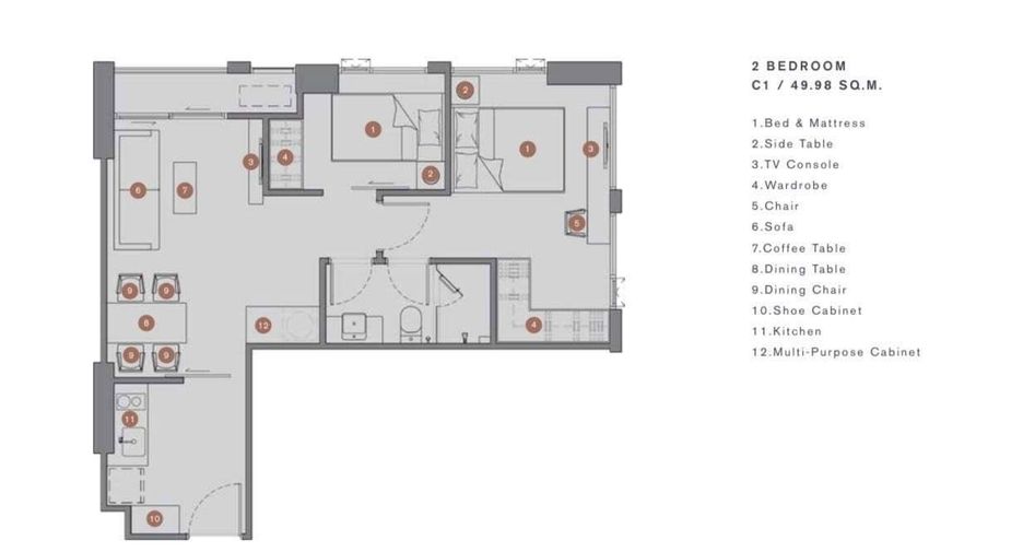 ให้เช่า 2 ห้องนอน คอนโด ใน บางรัก, กรุงเทพฯ