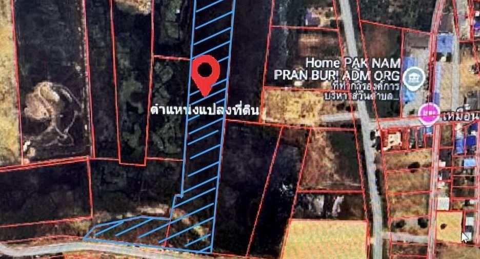 For sale land in Pran Buri, Prachuap Khiri Khan
