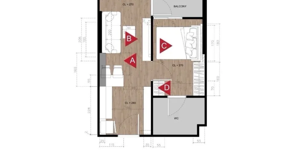 Wohnung zum Kauf mit 1 Zimmer in Khlong Toei, Bangkok