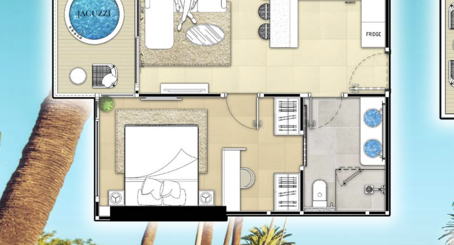 Condo en venta de 1 habitaciones en Bang Lamung, Chonburi