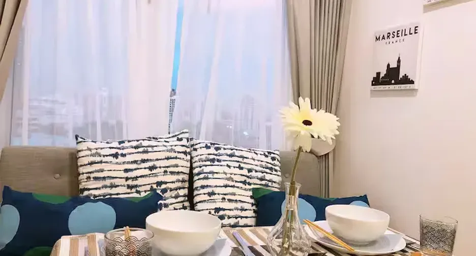 For rent studio condo in Huai Khwang, Bangkok