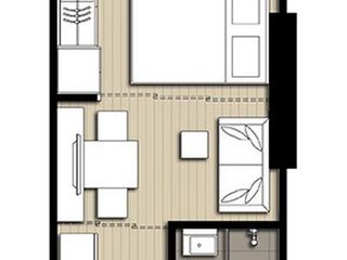 For rent スタジオ condo in Bang Rak, Bangkok