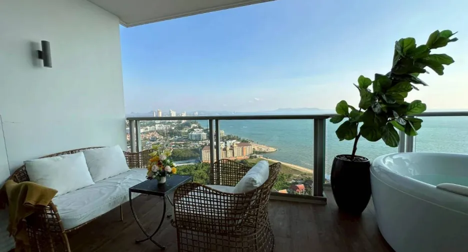À louer 2 chambres condo à Jomtien, Pattaya