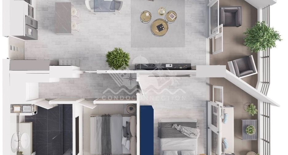 Condo en venta de 2 habitaciones en Bang Lamung, Chonburi