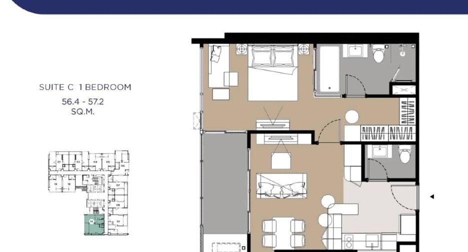 For sale 1 bed condo in Bang Lamung, Chonburi