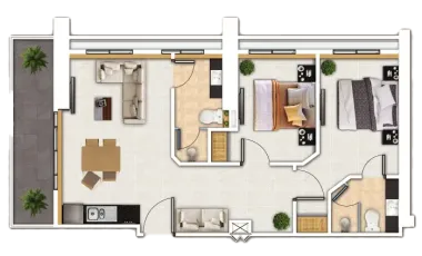 Condo en venta de 2 habitaciones en South Pattaya, Pattaya