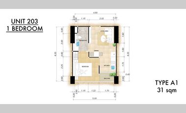 For sale 1 bed condo in Jomtien, Pattaya