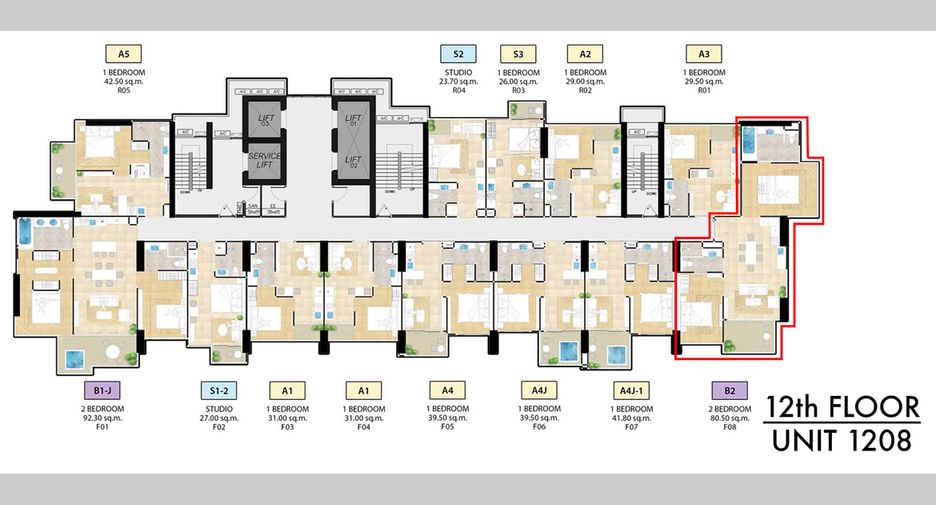 ขาย 2 ห้องนอน คอนโด ใน จอมเทียน, พัทยา