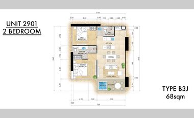 Продажа 2 спальни кондо в Йомтиен, Паттайя