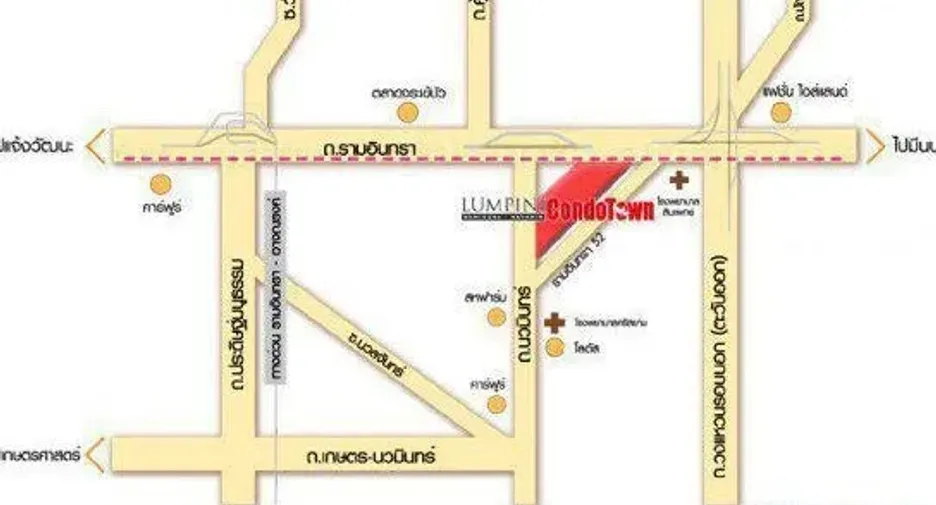 For sale 1 bed condo in Khan Na Yao, Bangkok