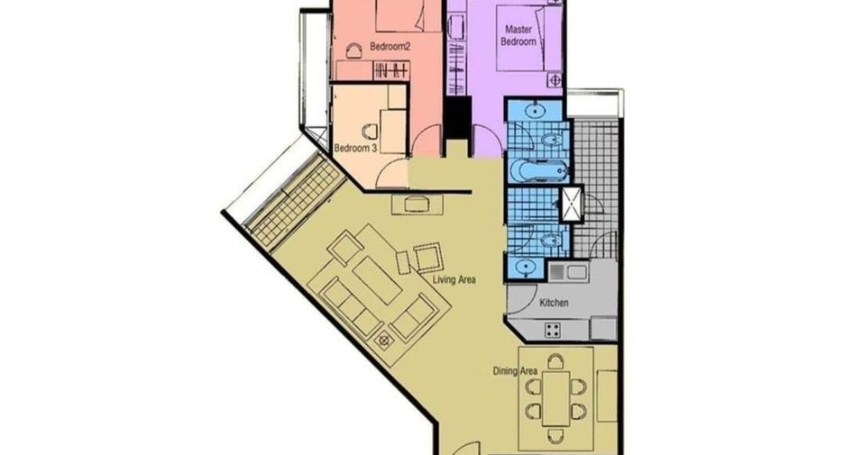 Wohnung zur Miete mit 2 Zimmer in Yan Nawa, Bangkok
