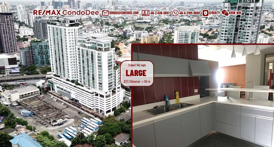 À vendre 3 chambres condo à Khlong Toei, Bangkok