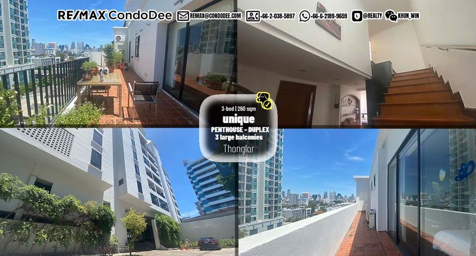 À vendre 3 chambres condo à Watthana, Bangkok