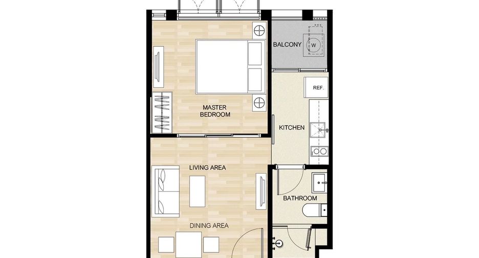 For sale and for rent 1 bed condo in Watthana, Bangkok
