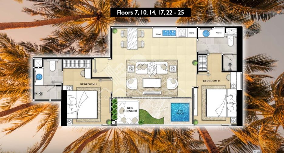 Condo en venta de 2 habitaciones en Pratumnak, Pattaya