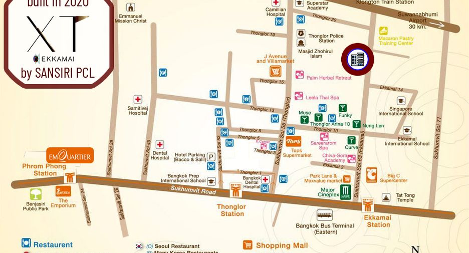 For sale 2 bedrooms condo in Watthana, Bangkok