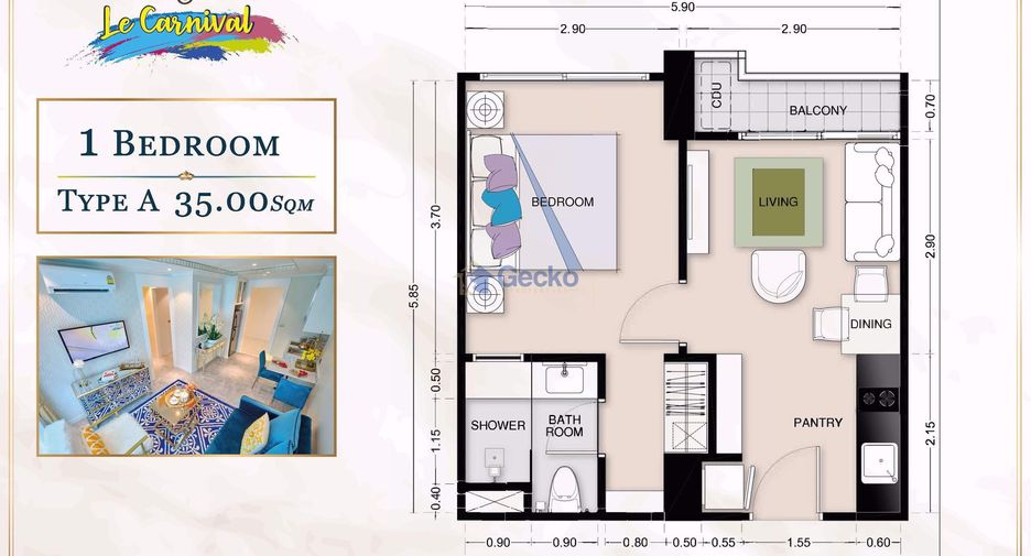 For sale 1 bed condo in Jomtien, Pattaya