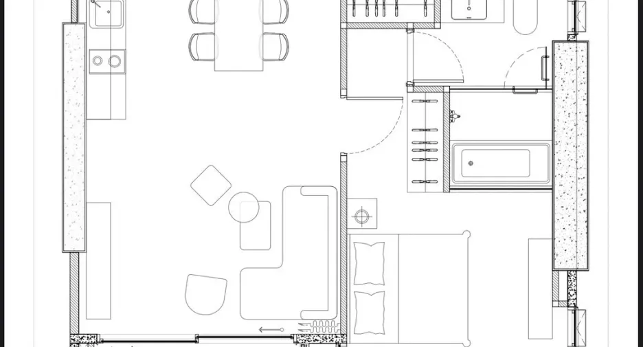 Condo en venta de 2 habitaciones 