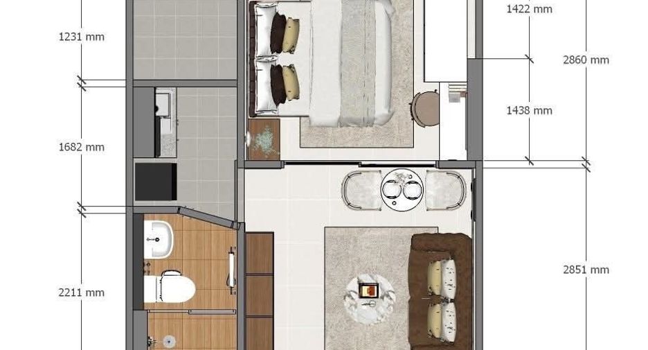 For sale studio condo in Phra Khanong, Bangkok