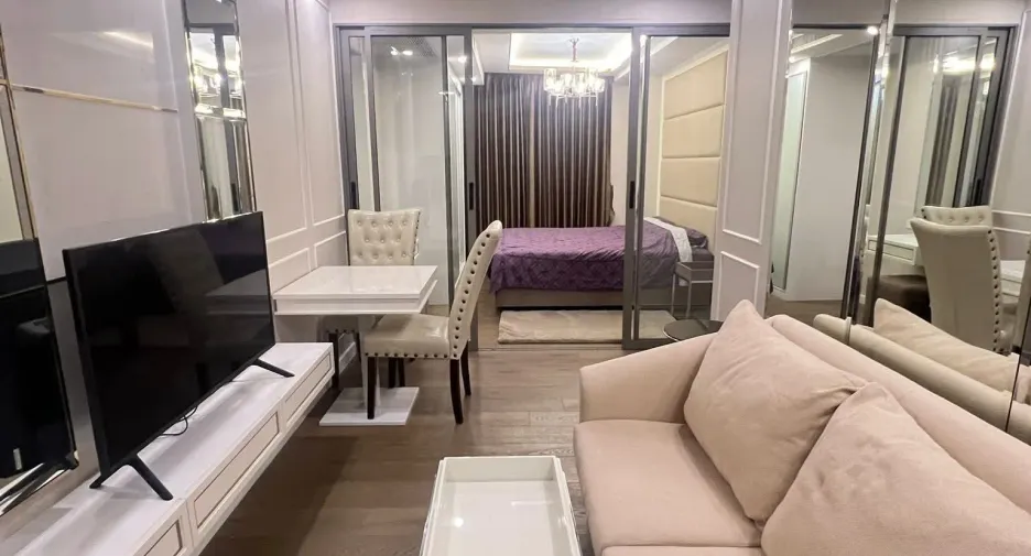 For rent 1 bed condo in Huai Khwang, Bangkok