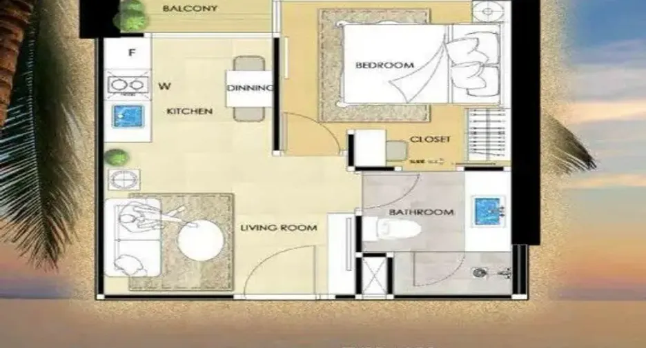 Wohnung zum Kauf mit 1 Zimmer in Jomtien, Pattaya