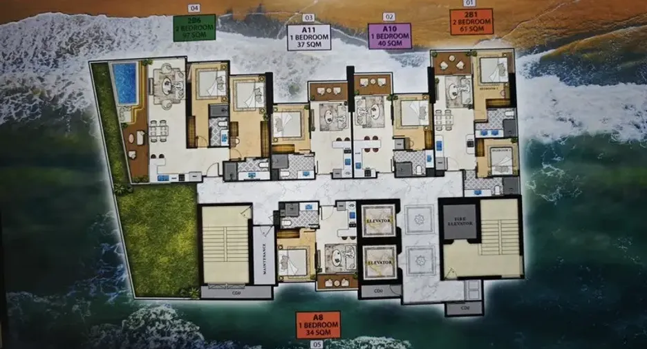 For sale 1 bed condo in South Pattaya, Pattaya
