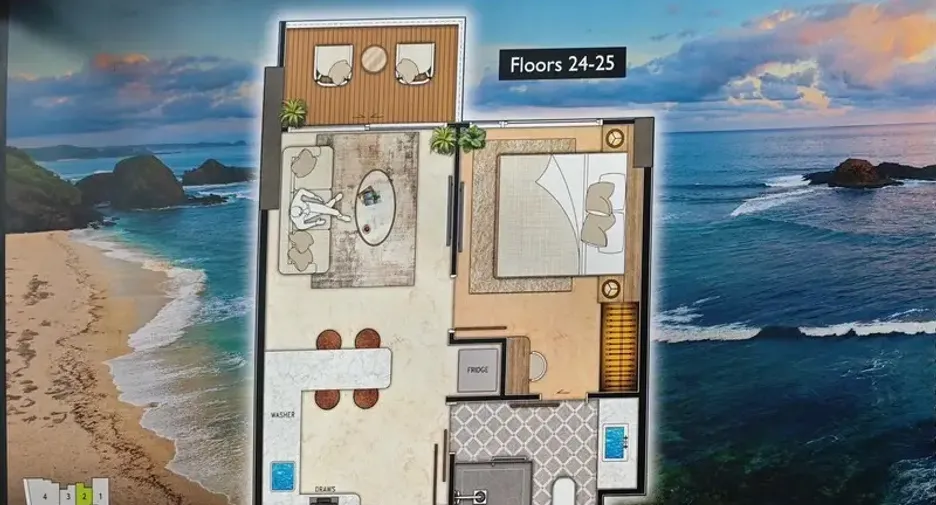 For sale 1 bed condo in South Pattaya, Pattaya