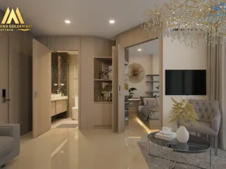 À vendre 1 chambre condo à Bang Lamung, Chonburi