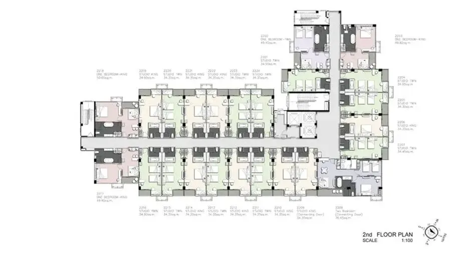 Condo en venta de 1 habitaciones en Jomtien, Pattaya
