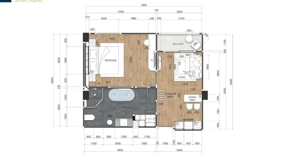 Condo en venta de 1 habitaciones en Jomtien, Pattaya