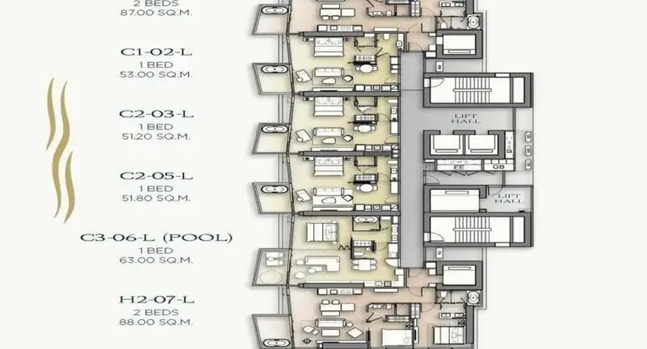 For sale 2 bedrooms condo in North Pattaya, Pattaya