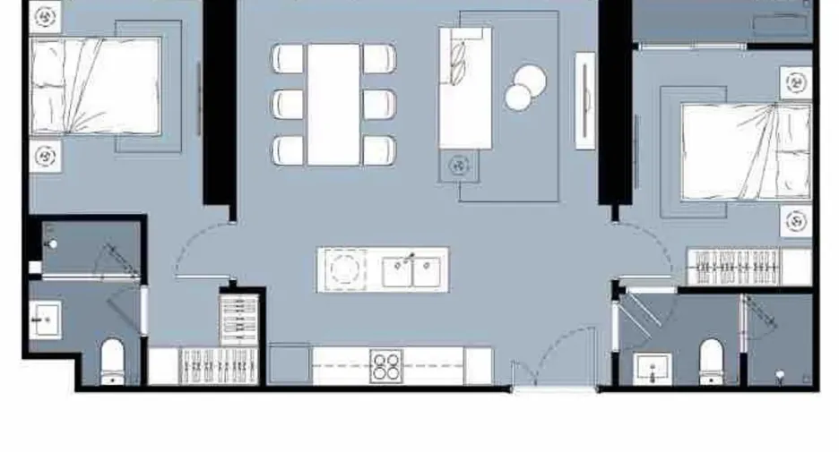 For sale 2 bedrooms condo in Khlong San, Bangkok