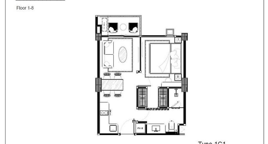 For sale 1 bed condo in Jomtien, Pattaya