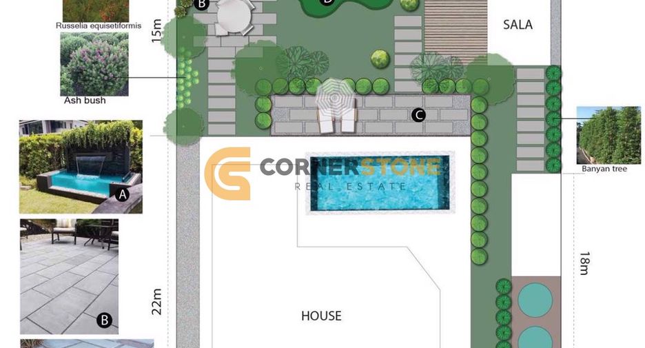 For rent and for sale 4 bedrooms house in Sattahip, Chonburi