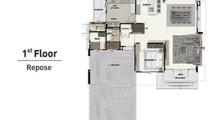 For sale 4 bedrooms house in Lat Krabang, Bangkok