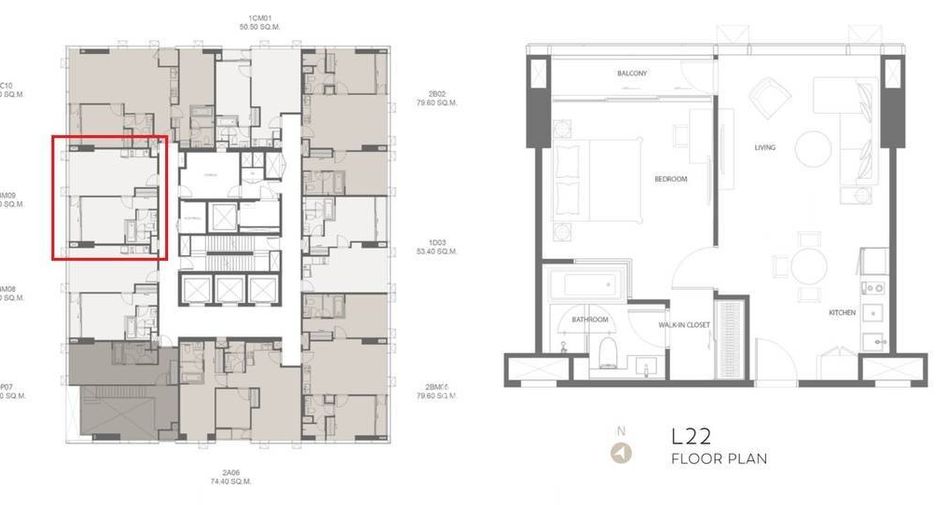 Wohnung zur Miete und zum Kauf mit 1 Zimmer in Khlong Toei, Bangkok