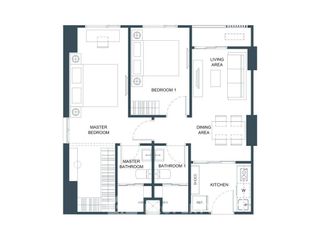 For sale 2 bedrooms condo in Khlong San, Bangkok